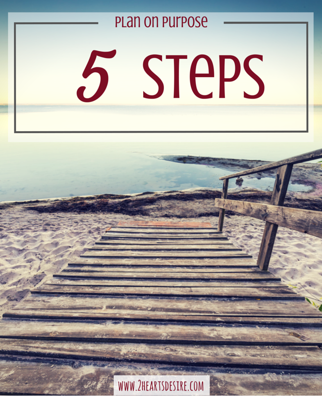 Plan on purpose with these 5 steps.