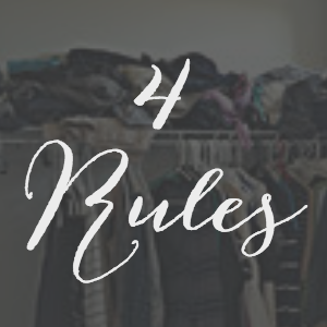 Closet Declutter- 4 Rules to Tame the Beast