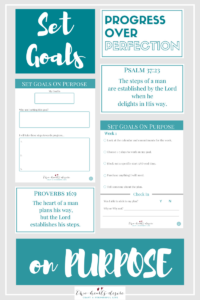 Set goals on purpose with these 10 worksheets and take the challenge.